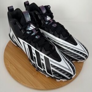 Adidas Freak‎ Spark Mid Football Cleats Black White Men's Size 14 Athletic Shoes